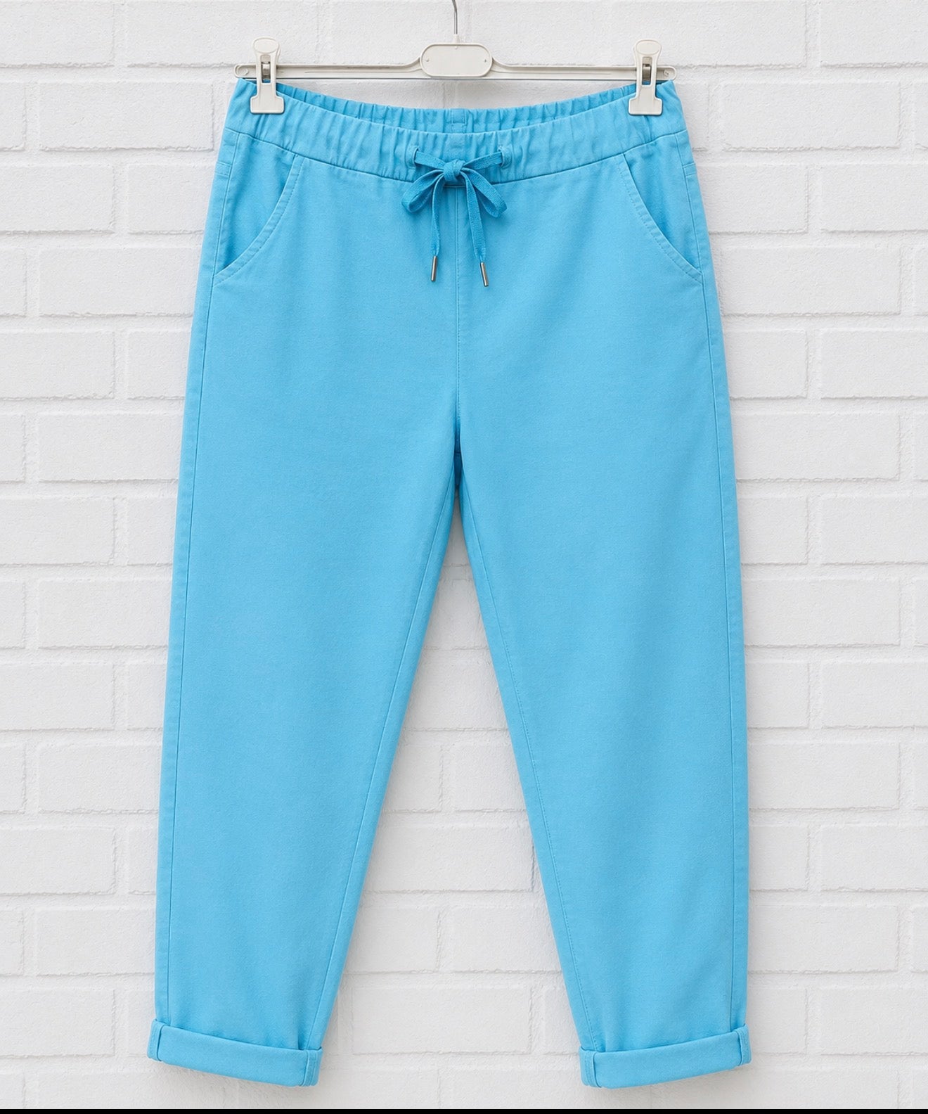 Pantalon Jogger Confort – Bleu Turquoise