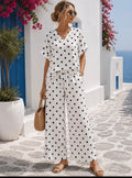 Ensemble fluide à pois – Blanc & Noir