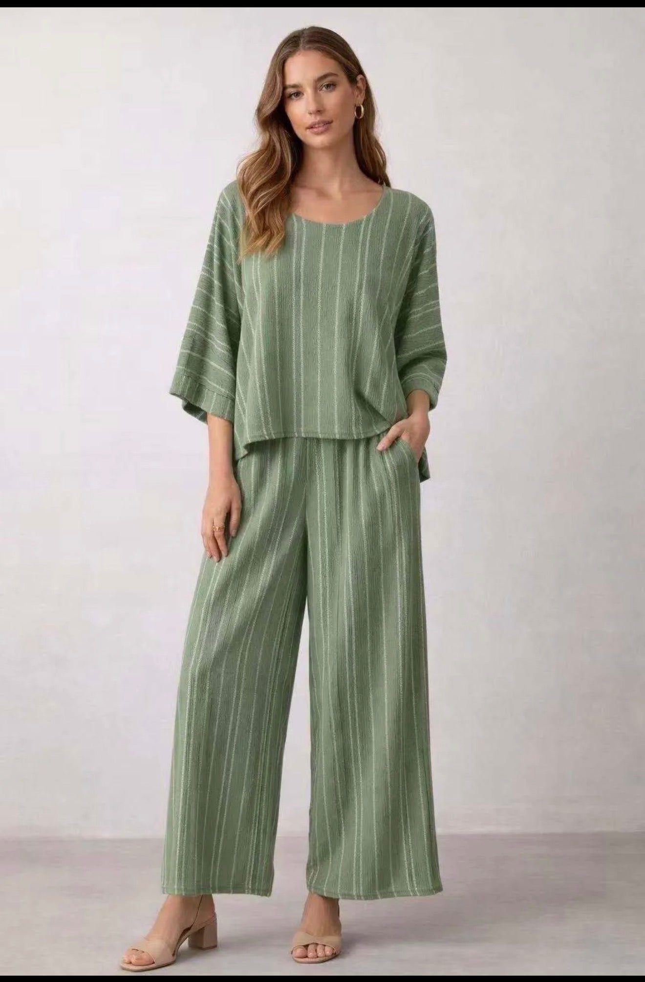 Ensemble Fluide Vert Sauge 🌿✨