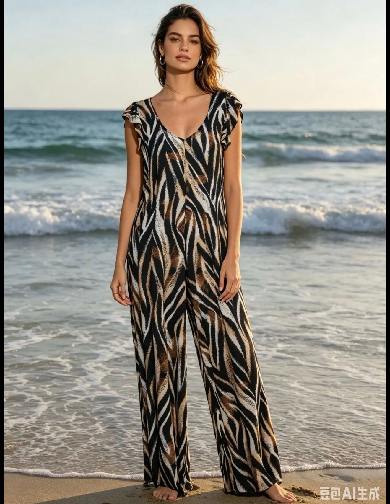 Combinaison Fluide Imprimé Animalier 🐆✨