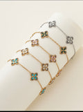 Bracelet Trèfle Strass