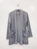Gilet long maille fine – Gris